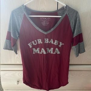 Fur baby momma t-shirt